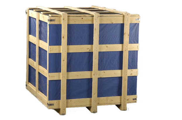 Batten Round Timber Crate